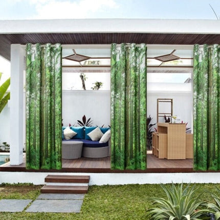 Ulkoverho metsäkuviolla parvekkeelle ja terassille