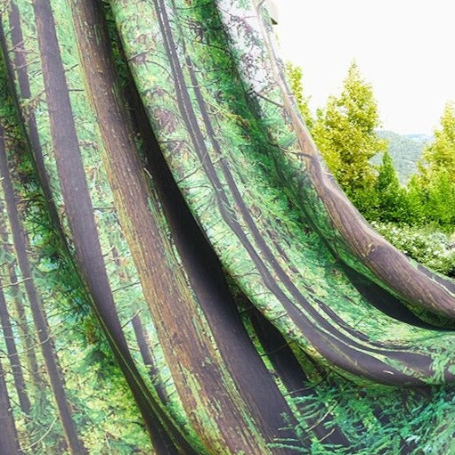 Ulkoverho metsäkuviolla parvekkeelle ja terassille