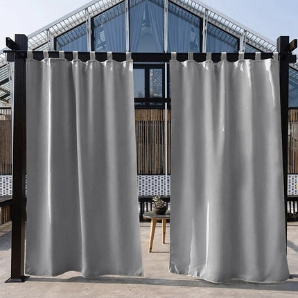 Harmaa ulkokäyttöön sopiva pergolaverho