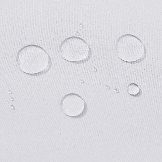 Valkoinen vedenkestävä ulkoverho purjerenkailla