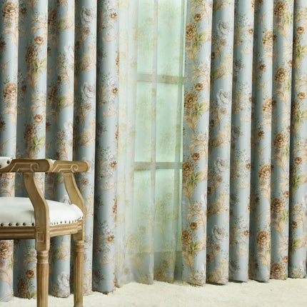 Kukallinen pimennysverho vintage-tyyliin