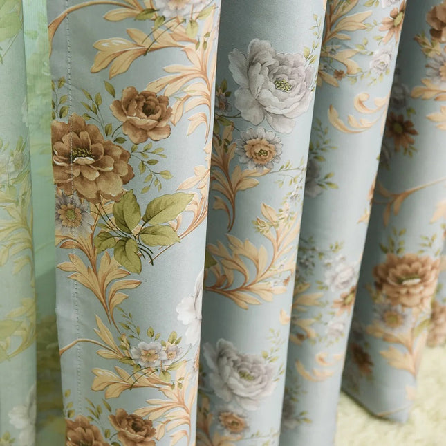 Kukallinen pimennysverho vintage-tyyliin