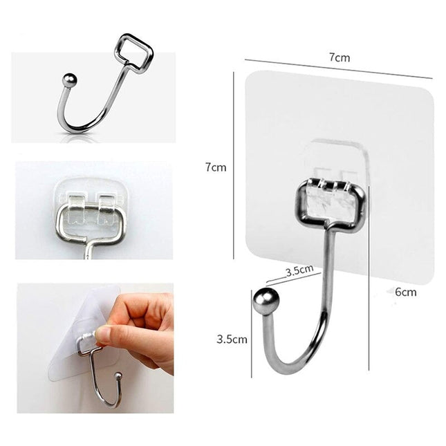 Itsekiinnittyvä seinäkoukku ilman porausta