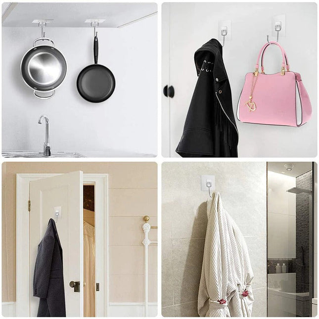 Itsekiinnittyvä seinäkoukku ilman porausta