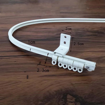 Taipuisa verhokisko kaareville seinille