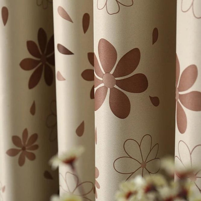 Moderni kuviollinen pimennysverho makuuhuoneeseen