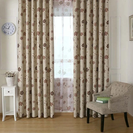 Moderni kuviollinen pimennysverho makuuhuoneeseen