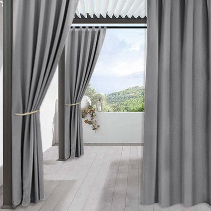 Liila säänkestävä ulkoverho terassille