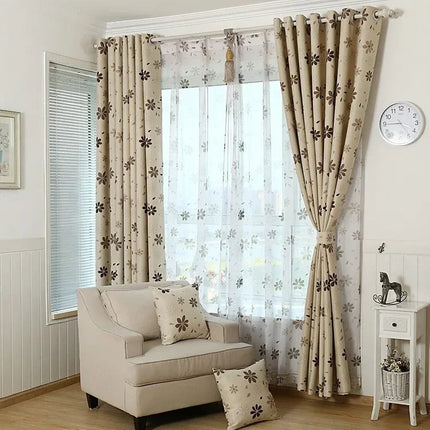 Moderni kuviollinen pimennysverho makuuhuoneeseen