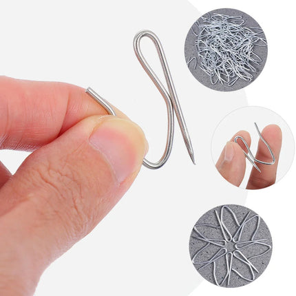 Teräväkärkinen verhokoukku rypytysnauhalle