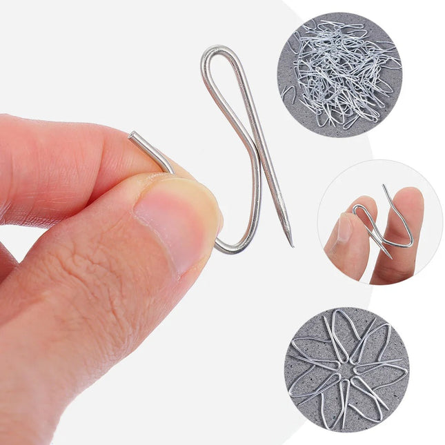 Teräväkärkinen verhokoukku rypytysnauhalle