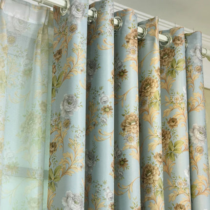 Kukallinen pimennysverho vintage-tyyliin