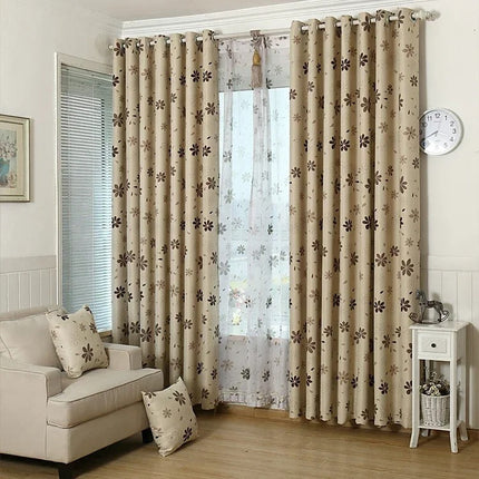 Moderni kuviollinen pimennysverho makuuhuoneeseen