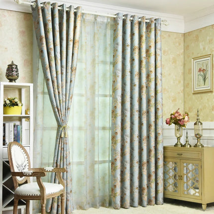 Kukallinen pimennysverho vintage-tyyliin