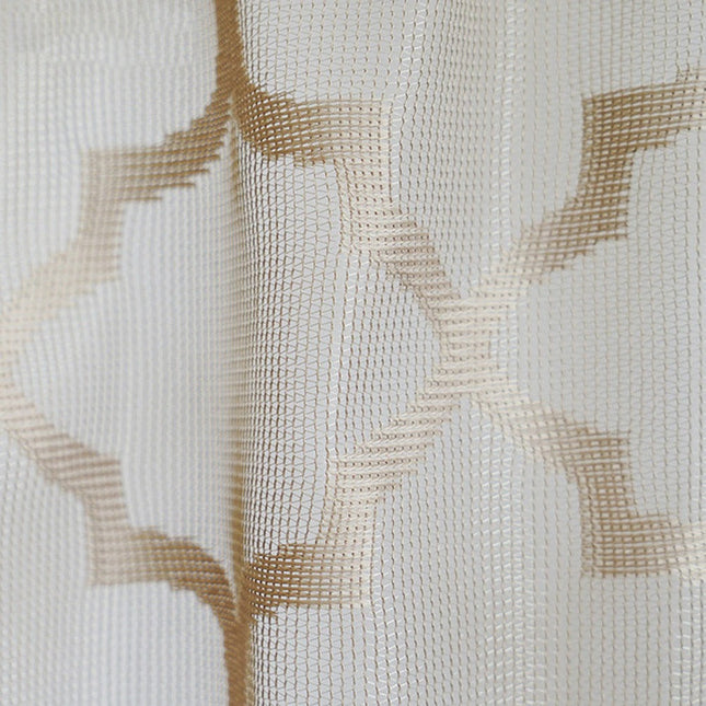 Moderni kuviollinen kappaverho keittiöön