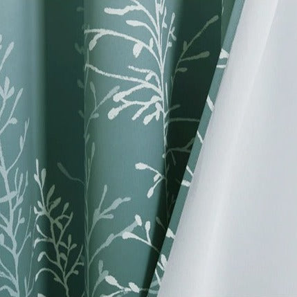 Vihreä kuviollinen terassiverho ulkokäyttöön