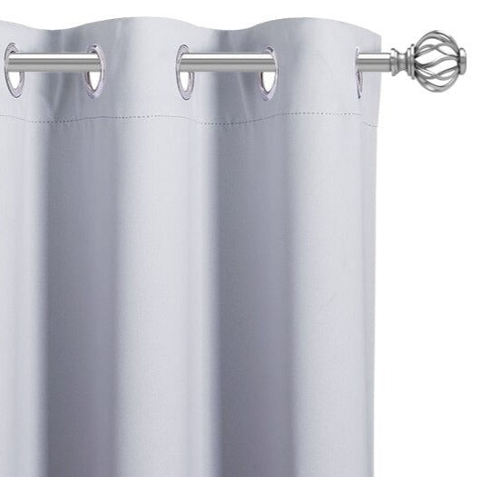 Harmaa säänkestävä terassiverho kuviolla