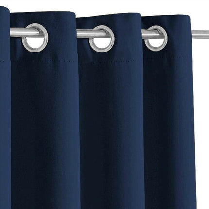 Tummansininen säänkestävä verho ulkokäyttöön