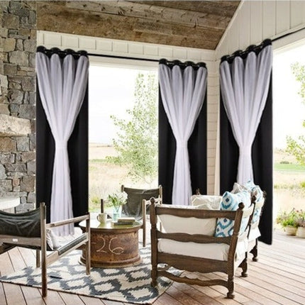 Vedenpitävä ulkoverho parvekkeelle ja puutarhaan