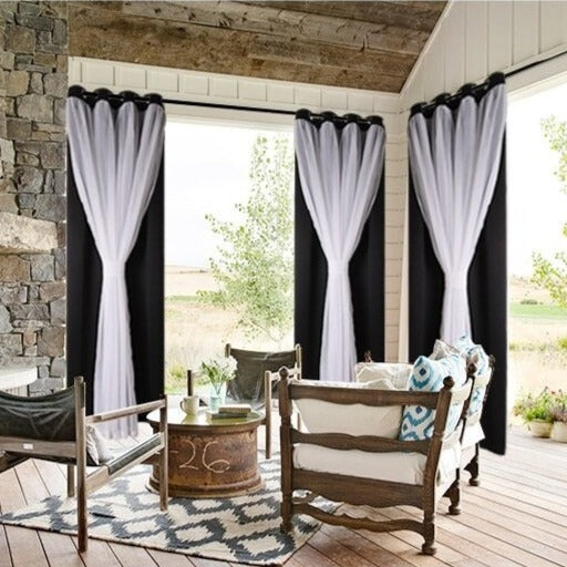 Vedenpitävä ulkoverho parvekkeelle ja puutarhaan