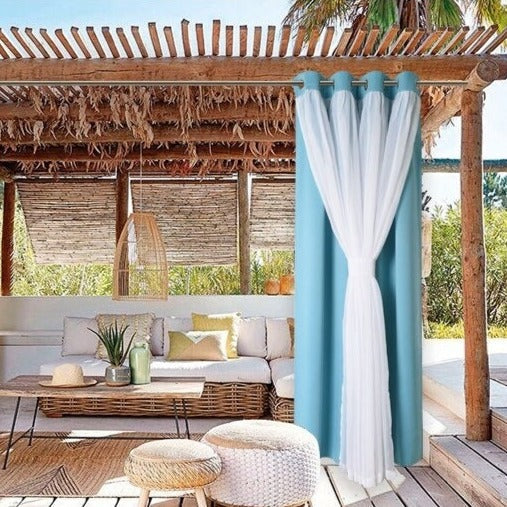 Vedenpitävä ulkoverho parvekkeelle ja puutarhaan