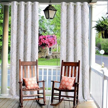 Kuviollinen ulkoverho parvekkeelle