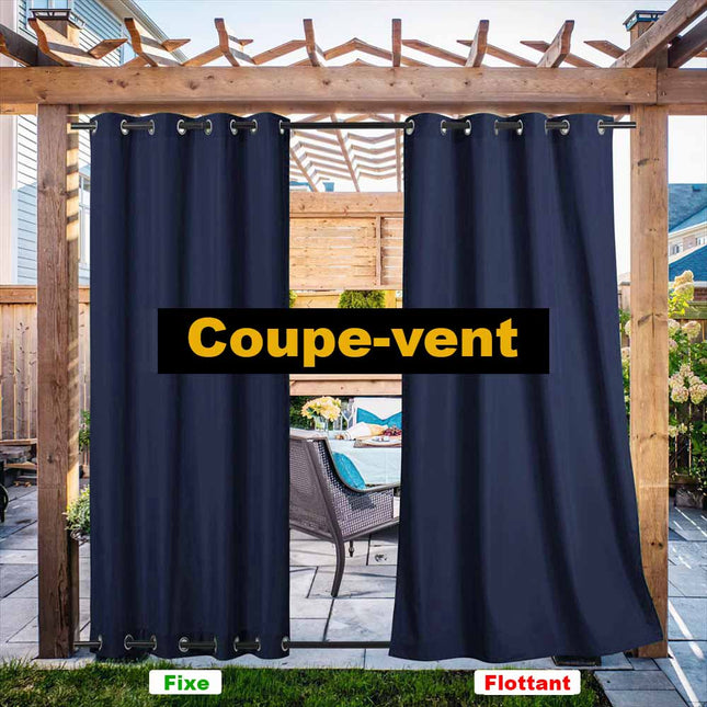 Oranssi vedenkestävä verho huvimajaan