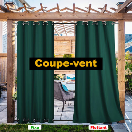 Oranssi vedenkestävä verho huvimajaan