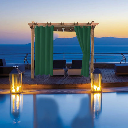 Säänkestävä verho ulkokäyttöön pergolaan