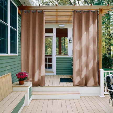 Vedenpitävä kastanjanruskea ulkoverho parvekkeelle