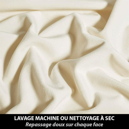 Norsunluunvärinen eristävä samettiverho