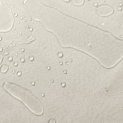 Beige säänkestävä ulkoverho pergolaan