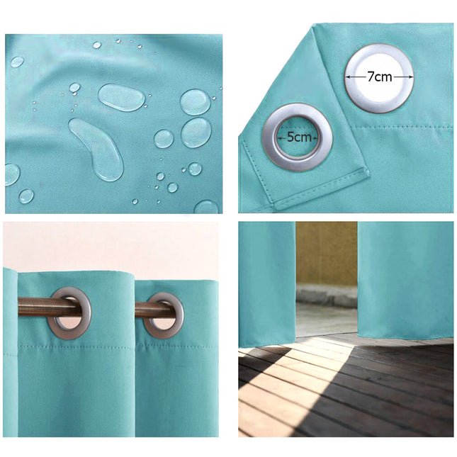 Turkoosi vedenpitävä ulkoverho parvekkeelle