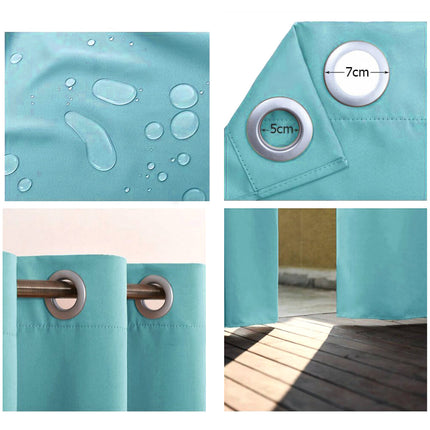 Turkoosi vedenpitävä ulkoverho parvekkeelle