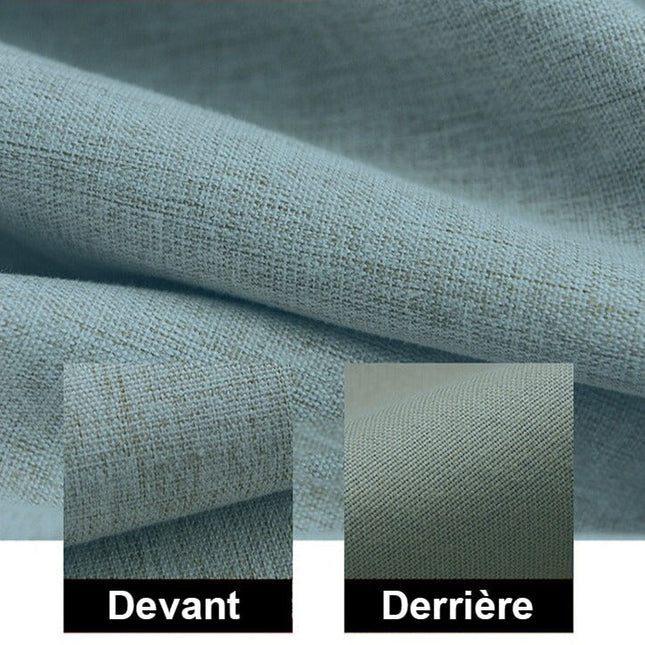 Meleerattu sininen pimennysverho olohuoneeseen