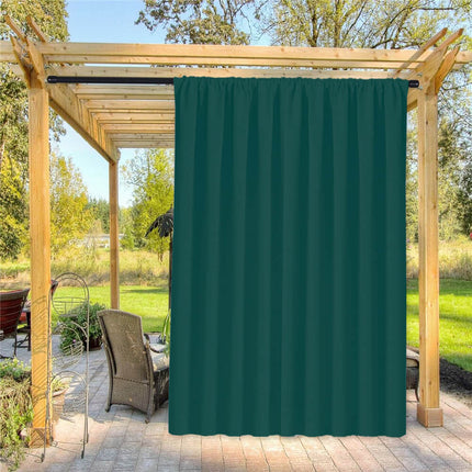 Petrolinvihreä säänkestävä ulkoverho