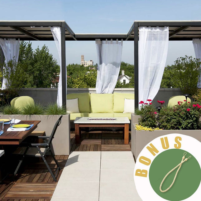 Pellavatyylinen säänkestävä ulkoverho