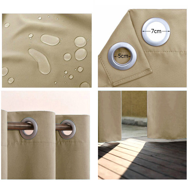 Säänkestävä verho parvekkeelle purjerenkailla