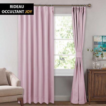 Haaleanpunainen pimennysverho rypytysnauhalla