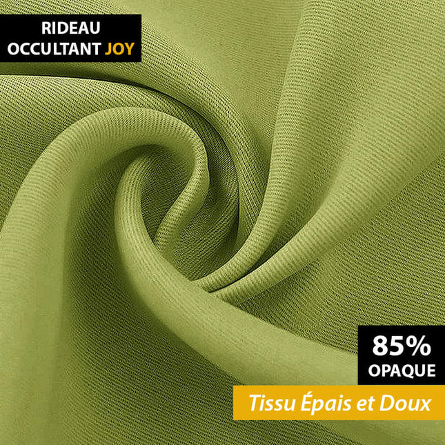 Vaaleanvihreä pimennysverho energiatehokkaaseen kotiin