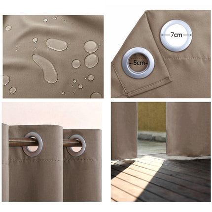 Säänkestävä ulkoverho pergolaan ja puutarhaan