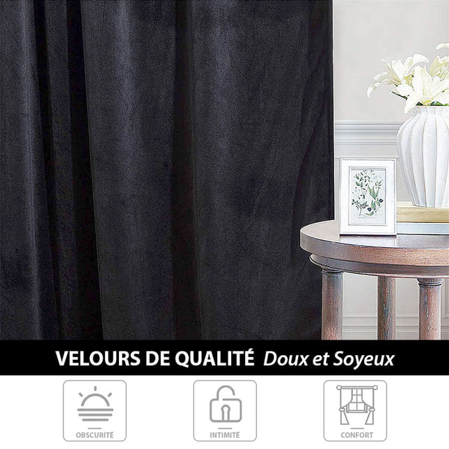 Musta ylellinen lämpöä eristävä verho