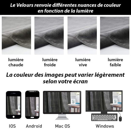 Lämpöeristetty tummanharmaa samettipimennysverho