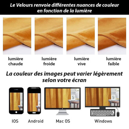 Kultainen ylellinen samettinen lämpöverho