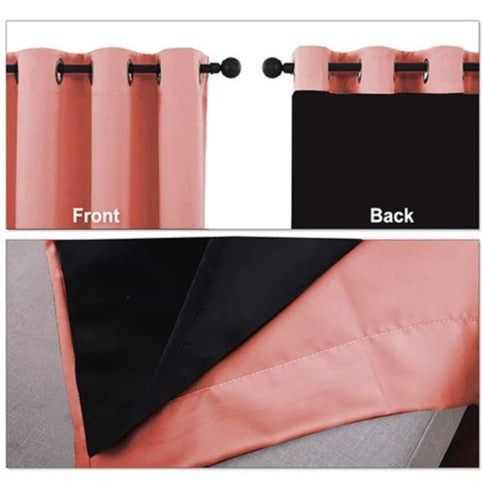 Roosa lämpöä eristävä pimennysverho