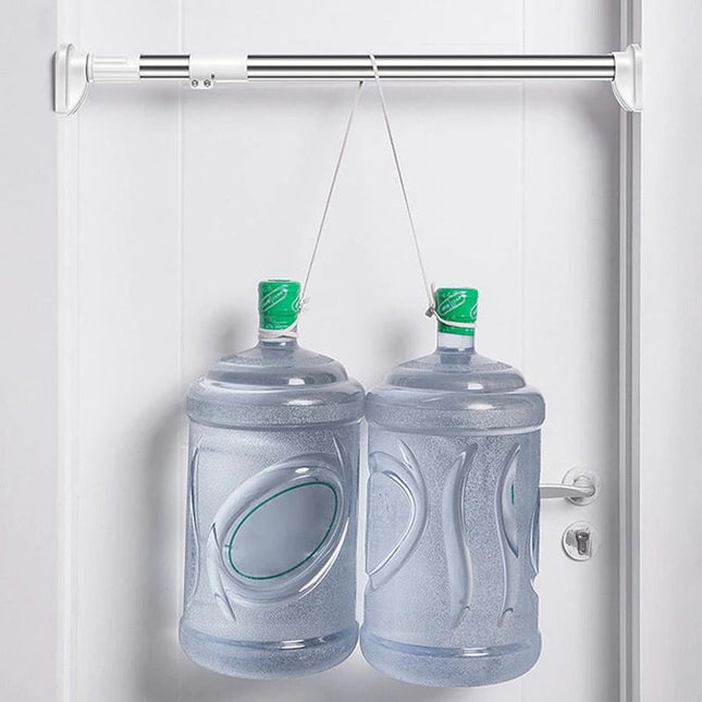 Säädettävä teleskooppi verhotanko ilman porausta